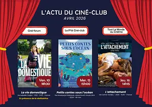 Ciné-club : Découvrez la programmation du mois d'avril