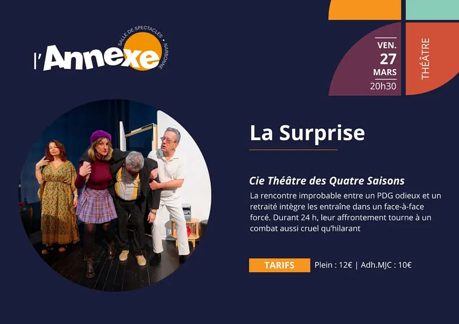 Découvrez la nouvelle pièce du TQS : La Surprise