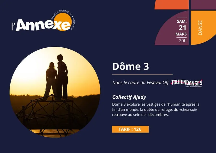 Dôme 3 : Un spectacle de danse contemporain TOUTENDANSES – Festival Off