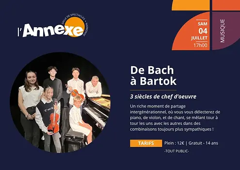 Concert : De Bach à Bartók